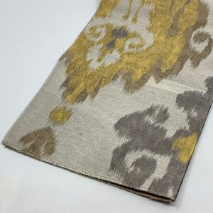 Kravet Exotic Travel Silver Gold Gray Polyester/Silk Blend Fabric Sample/Remnant